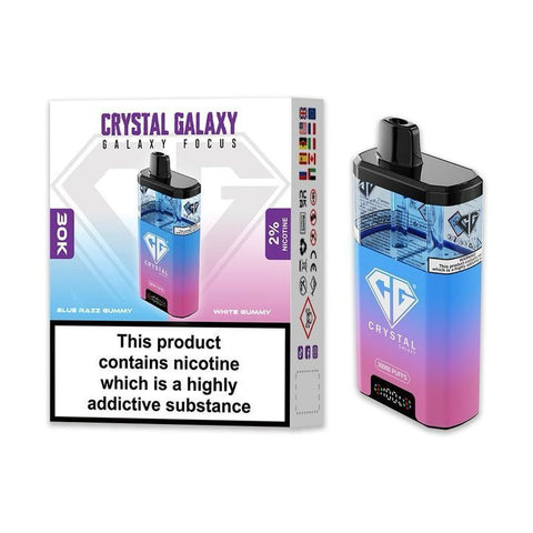 Shop Crystal Galaxy Focus 30k Disposable Vape Box of 5 - Buy Crystal Galaxy Focus 30k Disposable Vape at vapekarlo - Vape Blaze