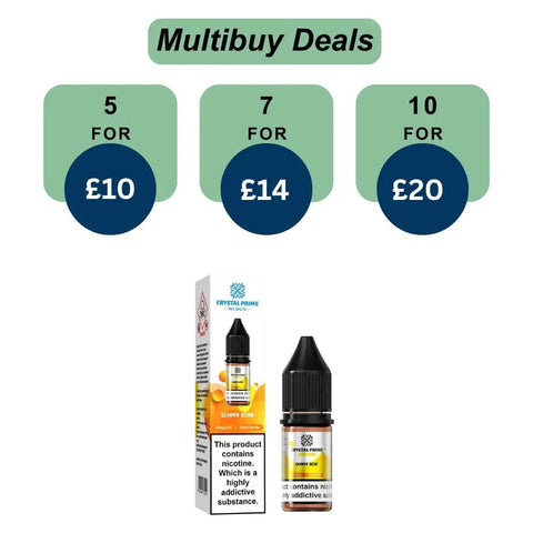 Shop Crystal Prime 7000 Nic Salts 10ml E - Liquid - Crystal Prime 7000 Nic Salts 10ml E - Liquid - Vape Blaze