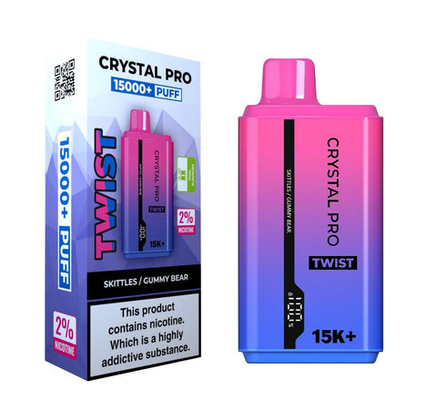 Shop Crystal Pro Plus Twists 15000 Puff Refillable & Rechargeable Vape Device - Crystal Pro Plus Twists 15000 Puff Refillable & Rechargeable Vape Device - Vape Blaze