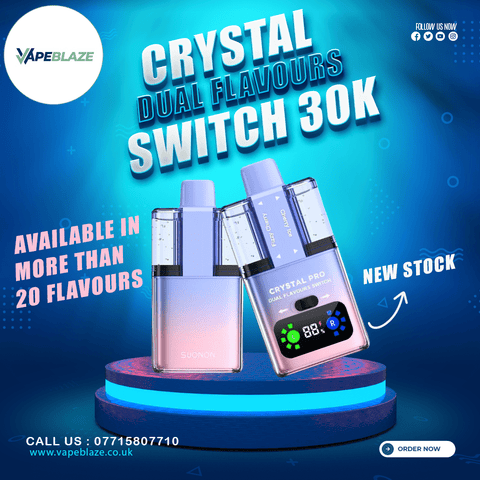 Shop Crystal Pro Switch 30k Disposable Vape - Crystal Pro Switch 30k Disposable Vape - Vape Blaze