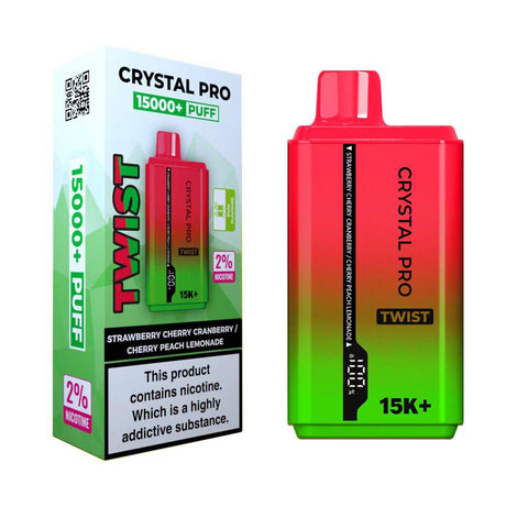 Shop Crystal Pro Twist 15000 Disposable Vape Box of 10 - Crystal Pro Twist 15000 Disposable Vape Box of 10 - Vape Blaze