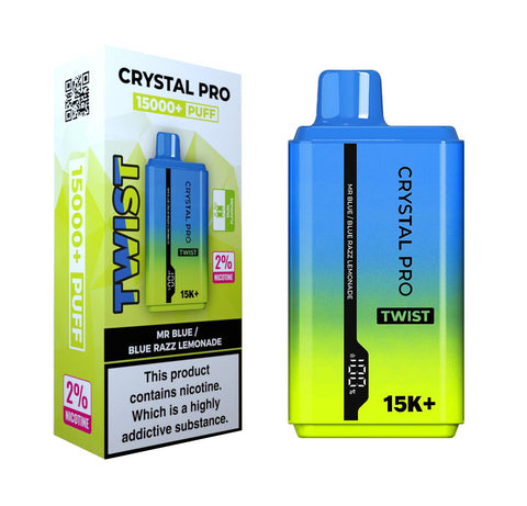 Shop Crystal Pro Twist 15000 Disposable Vape Box of 10 - Crystal Pro Twist 15000 Disposable Vape Box of 10 - Vape Blaze