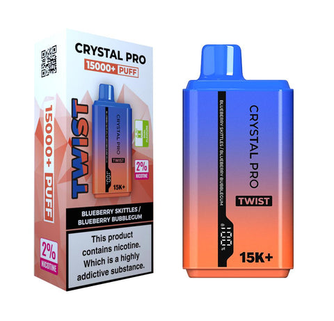 Shop Crystal Pro Twist 15000 Disposable Vape Box of 10 - Crystal Pro Twist 15000 Disposable Vape Box of 10 - Vape Blaze