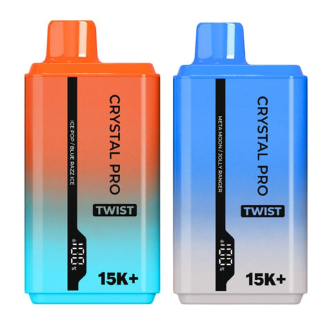 Shop Crystal Pro Twist 15000 Disposable Vape Box of 10 - Crystal Pro Twist 15000 Disposable Vape Box of 10 - Vape Blaze