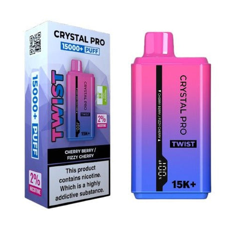 Shop Crystal Pro Twist 15000 Disposable Vape Box of 5 - Crystal Pro Twist 15000 Disposable Vape Box of 5 - Vape Blaze
