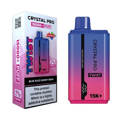 Shop Crystal Pro Twist 15000 Disposable Vape Box of 5 - Crystal Pro Twist 15000 Disposable Vape Box of 5 - Vape Blaze