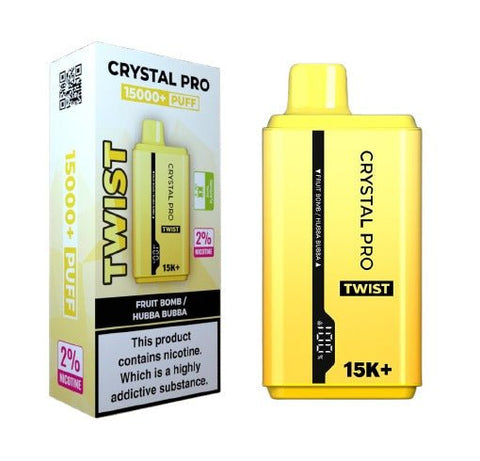 Shop Crystal Pro Twist 15000 Disposable Vape Box of 5 - Crystal Pro Twist 15000 Disposable Vape Box of 5 - Vape Blaze