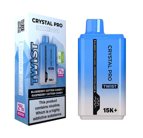 Shop Crystal Pro Twist 15000 Disposable Vape Box of 5 - Crystal Pro Twist 15000 Disposable Vape Box of 5 - Vape Blaze