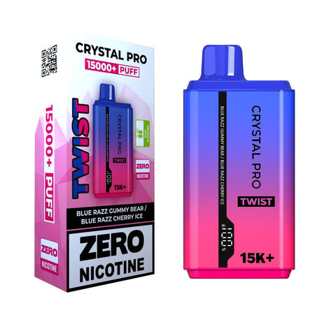 Shop Crystal Pro Twist 15000 Puffs Prefilled Vape Zero Nicotine - Box of 5 - Crystal Pro Twist 15000 Puffs Prefilled Vape Zero Nicotine - Box of 5 - Vape Blaze