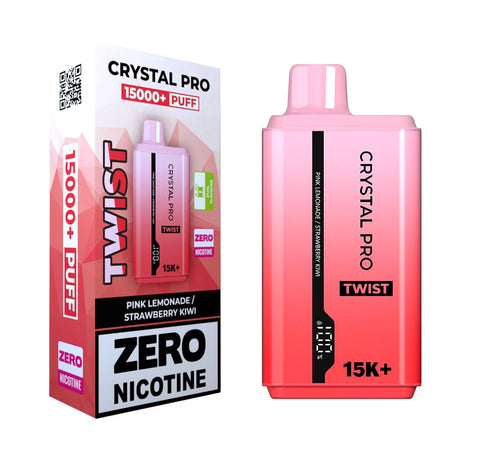 Shop Crystal Pro Twist 15000 Puffs Prefilled Vape Zero Nicotine - Box of 5 - Crystal Pro Twist 15000 Puffs Prefilled Vape Zero Nicotine - Box of 5 - Vape Blaze