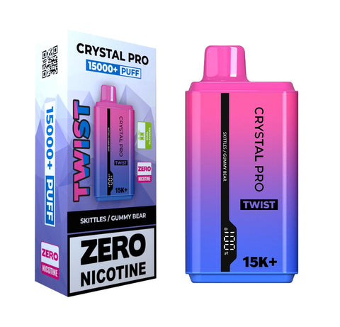Shop Crystal Pro Twist 15000 Puffs Prefilled Vape Zero Nicotine - Box of 5 - Crystal Pro Twist 15000 Puffs Prefilled Vape Zero Nicotine - Box of 5 - Vape Blaze