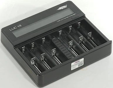 Shop Efest LUC V6 LCD 6 Bay Charger - Efest LUC V6 LCD 6 Bay Charger - Vape Blaze