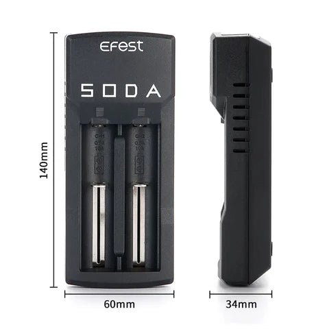 Shop Efest New Soda Dual Slot Battery Charger - Efest New Soda Dual Slot Battery Charger - Vape Blaze