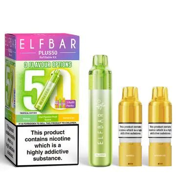 Shop Elf Bar Plus 50 Prefilled Pod Kit - Elf Bar Plus 50 Prefilled Pod Kit - Vape Blaze