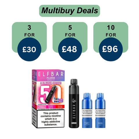Shop Elf Bar Plus 50 Prefilled Pod Kit - Elf Bar Plus 50 Prefilled Pod Kit - Vape Blaze