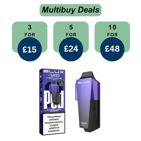 Shop Elux Cyberover 6000 Prefilled Pods - Elux Cyberover 6000 Prefilled Pods - Vape Blaze