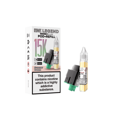 Shop Elux ENE Legend 15k Replacement Pods - Elux ENE Legend 15k Replacement Pods Pack of 5 Simbavapes - Vape Blaze