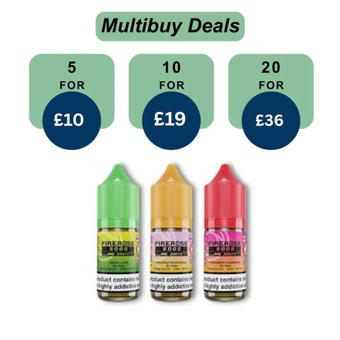 Shop Firerose 5000 Nic Salt 10ml E - liquids - Firerose 5000 Nic Salt 10ml E - liquids - Vape Blaze