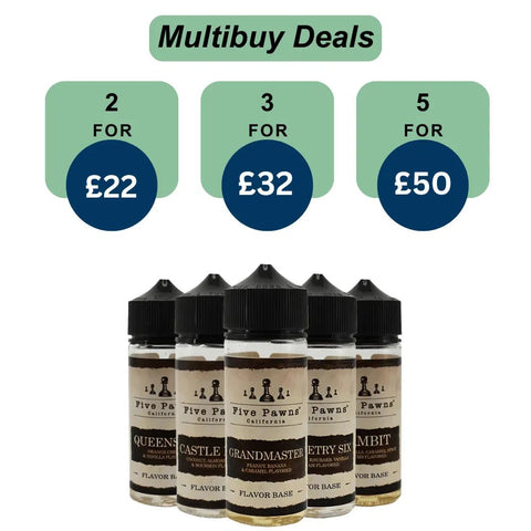 Shop Five Pawn 100ML E-liquid - Five Pawn 100ML E-liquid - Vape Blaze