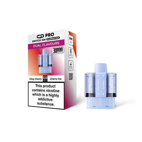 Shop Fizzy Cherry / Cherry Ice - CP Pro Switch 30k Prefilled Pods - CP Pro Switch 30k Prefilled Pods - Buy 1 Get 1 Free - Vape Blaze
