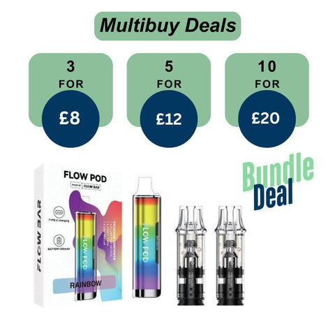 Shop Flow Pod CP600 Pod Kit + Flow Pod Prefilled Pods (Bundle) - Flow Pod CP600 Pod Kit + Flow Pod Prefilled Pods (Bundle) - Vape Blaze