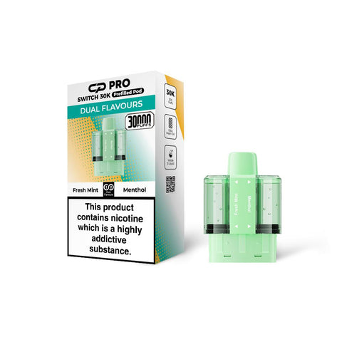Shop Fresh Mint / Menthol - CP Pro Switch 30k Prefilled Pods - CP Pro Switch 30k Prefilled Pods - Buy 1 Get 1 Free - Vape Blaze