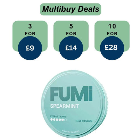 Shop Fumi Nicotine Pouches Extra Strong - 11MG - Fumi Nicotine Pouches Extra Strong - 11MG - Vape Blaze