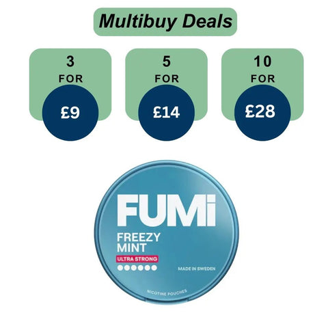 Shop Fumi Nicotine Pouches Ultra Strong - 15MG - Fumi Nicotine Pouches Ultra Strong - 15MG - Vape Blaze