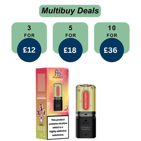 Shop Fumot R&M T32,000 Ultra 16K Prefilled Pod Refills | Only For £4.99 | Any 3 For £12 - Fumot R&M T32,000 Ultra 16K Prefilled Pod Refills | Only For £4.99 | Any 3 For £12 - Vape Blaze