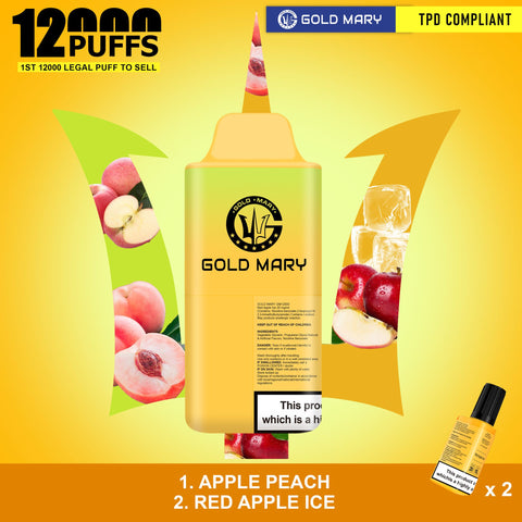 Shop Gold Mary 12000 Disposable Vape - Gold Mary 12000 Disposable Vape - Vape Blaze