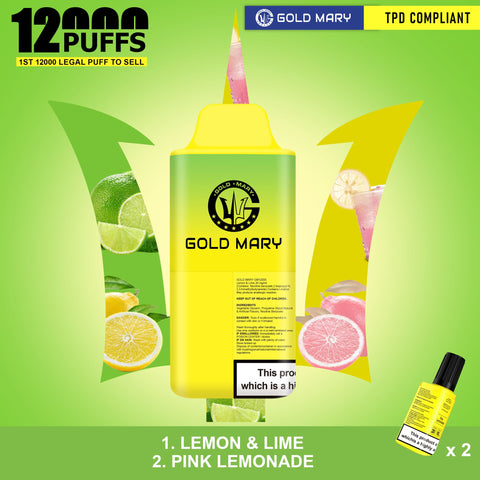 Shop Gold Mary 12000 Disposable Vape - Gold Mary 12000 Disposable Vape - Vape Blaze