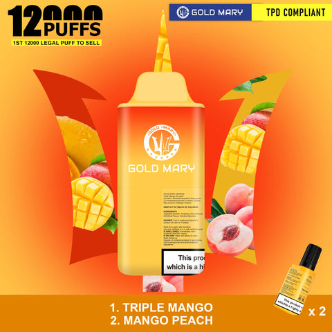 Shop Gold Mary 12000 Disposable Vape - Gold Mary 12000 Disposable Vape - Vape Blaze
