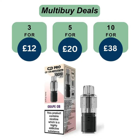 Shop Grape GB CP Pro CP10K Prefilled Pods - Grape GB CP Pro CP10K Prefilled Pods - Vape Blaze