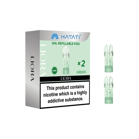 Shop Hayati Liora Refilleable Replacement Pods Pack of 2 - Hayati Liora Refilleable Replacement Pods Pack of 2 - Vape Blaze
