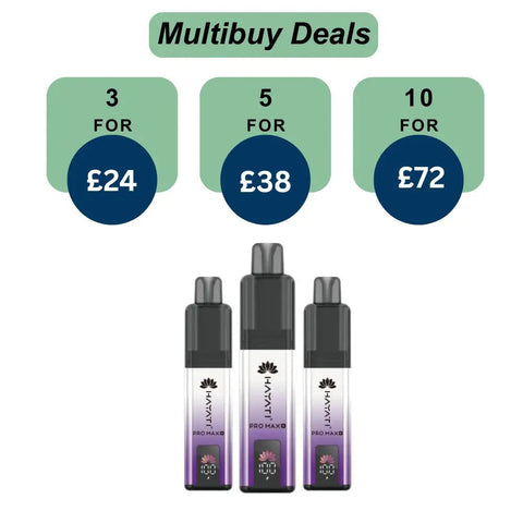 Shop Hayati Pro Max + 6000 Prefilled Pod Vape Kit Zero Nicotine - Hayati Pro Max + 6000 Prefilled Pod Vape Kit Zero Nicotine - Vape Blaze