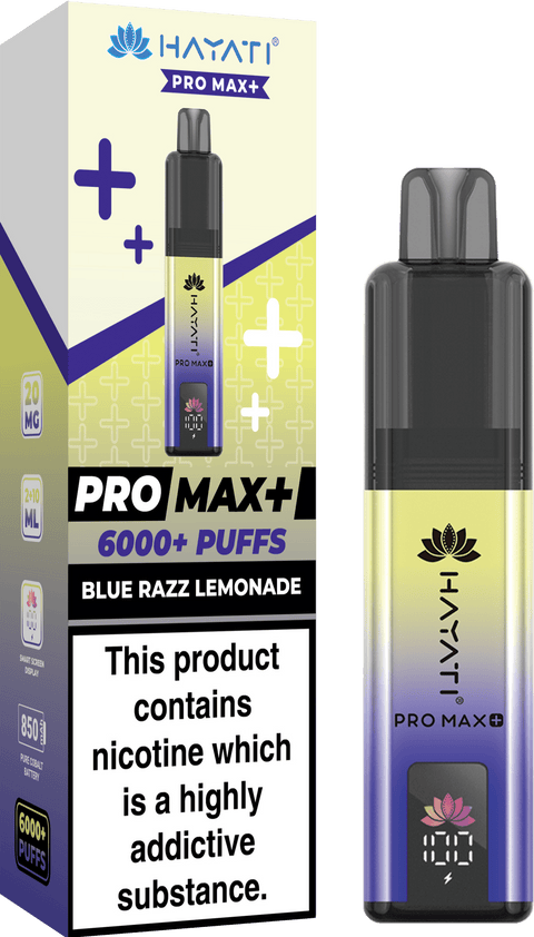 Shop Hayati Pro Max+ 6000 Puffs Prefilled Kit - Box of 5 - Hayati Pro Max+ 6000 Puffs Vape Kit Box of 10 - Hayati Pro Max+ 6000 Puffs Vape Kit Box of 10 - Direct Vape Wholesale - Vape Blaze