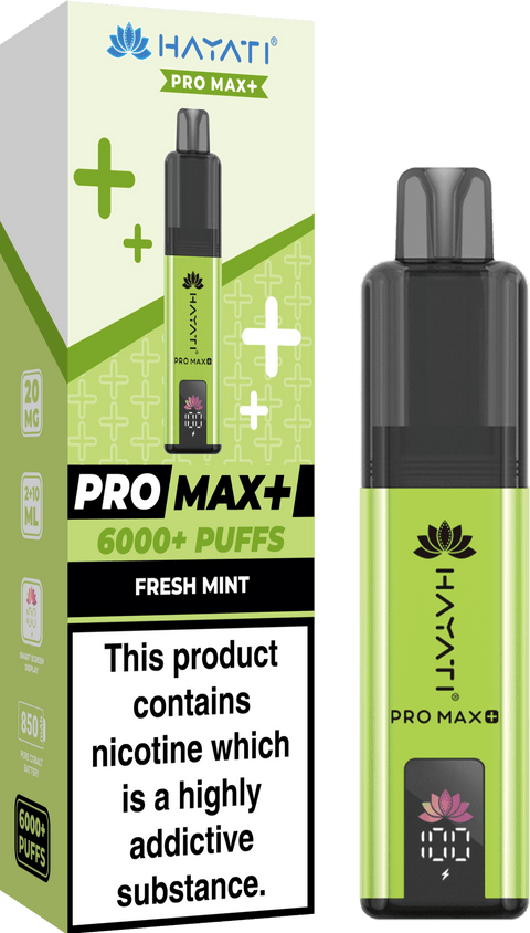 Shop Hayati Pro Max+ 6000 Puffs Prefilled Kit - Box of 5 - Hayati Pro Max+ 6000 Puffs Vape Kit Box of 10 - Hayati Pro Max+ 6000 Puffs Vape Kit Box of 10 - Direct Vape Wholesale - Vape Blaze