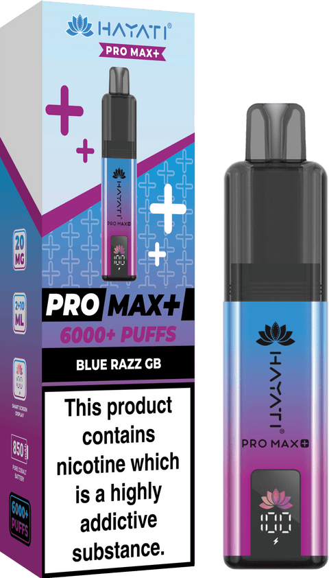 Shop Hayati Pro Max+ 6000 Puffs Prefilled Kit - Box of 5 - Hayati Pro Max+ 6000 Puffs Vape Kit Box of 10 - Hayati Pro Max+ 6000 Puffs Vape Kit Box of 10 - Direct Vape Wholesale - Vape Blaze