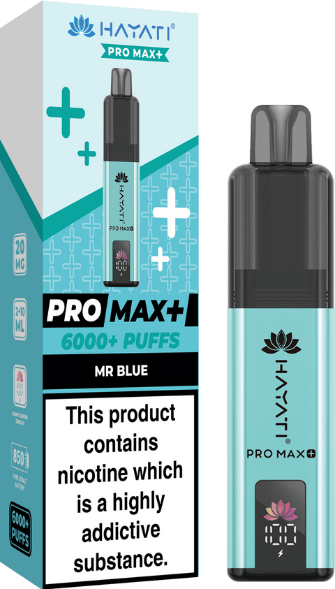Shop Hayati Pro Max+ 6000 Puffs Prefilled Kit - Box of 5 - Hayati Pro Max+ 6000 Puffs Vape Kit Box of 10 - Hayati Pro Max+ 6000 Puffs Vape Kit Box of 10 - Direct Vape Wholesale - Vape Blaze