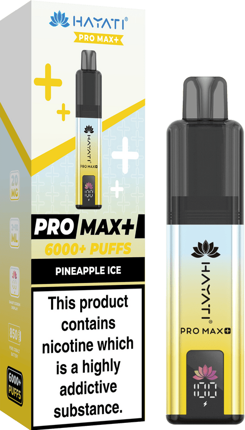 Shop Hayati Pro Max+ 6000 Puffs Prefilled Kit - Box of 5 - Hayati Pro Max+ 6000 Puffs Vape Kit Box of 10 - Hayati Pro Max+ 6000 Puffs Vape Kit Box of 10 - Direct Vape Wholesale - Vape Blaze