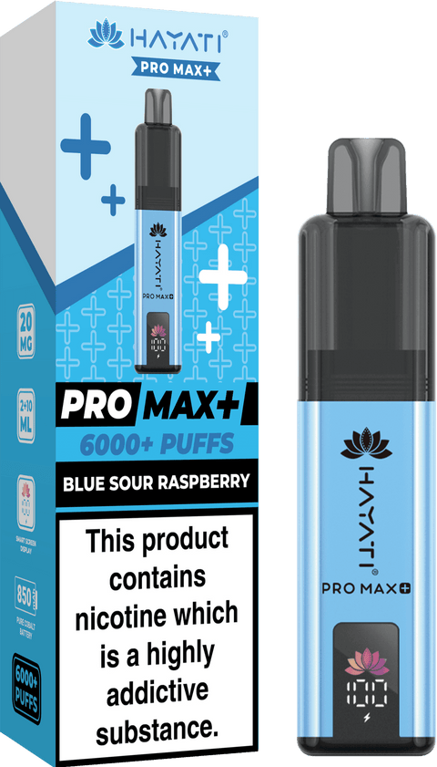 Shop Hayati Pro Max+ 6000 Puffs Prefilled Kit - Box of 5 - Hayati Pro Max+ 6000 Puffs Vape Kit Box of 10 - Hayati Pro Max+ 6000 Puffs Vape Kit Box of 10 - Direct Vape Wholesale - Vape Blaze