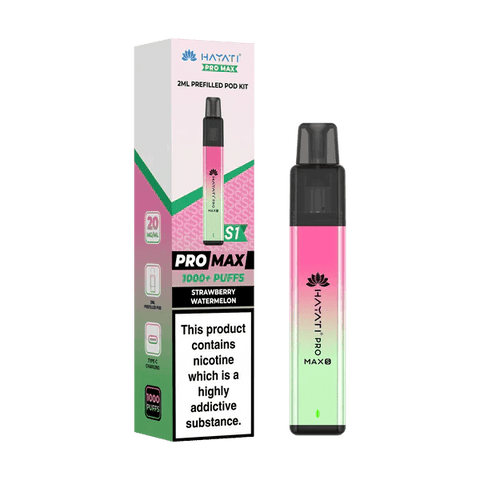 Shop Hayati Pro Max S1 1000+ Puff Pre - Filled Pod Kit - Box of 10 - Hayati Pro Max S1 1000+ Puff Pre - Filled Pod Kit - Box of 10 - Vape Blaze