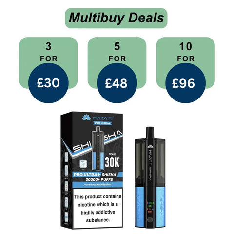 Shop Hayati Pro Ultra Plus Shisha 30K Prefilled Pod Kit l £10.99 l 3 For £30 - Hayati Pro Ultra Plus Shisha 30K Prefilled Pod Kit l £10.99 l 3 For £30 - Vape Blaze