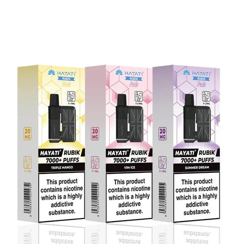 Shop Hayati Rubik 7000 Replacement Pods - Box of 5 - Hayati Rubik 7000 Replacement Pods - Box of 5 - Vape Blaze