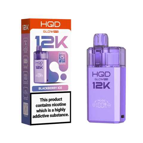 Shop HQD Glow Pro 12k Prefiiled Kit - Box of 5 - HQD Glow Pro 12k Prefiiled Kit - Box of 5 - Vape Blaze