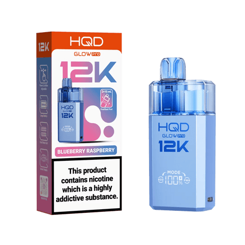 Shop HQD Glow Pro 12k Prefiiled Kit - Box of 5 - HQD Glow Pro 12k Prefiiled Kit - Box of 5 - Vape Blaze