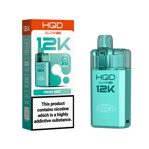 Shop HQD Glow Pro 12k Prefiiled Kit - Box of 5 - HQD Glow Pro 12k Prefiiled Kit - Box of 5 - Vape Blaze