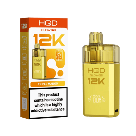 Shop HQD Glow Pro 12k Prefiiled Kit - Box of 5 - HQD Glow Pro 12k Prefiiled Kit - Box of 5 - Vape Blaze