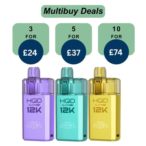 Shop HQD Glow Pro 12k Prefiiled Kit - HQD Glow Pro 12k Prefiiled Kit - Vape Blaze