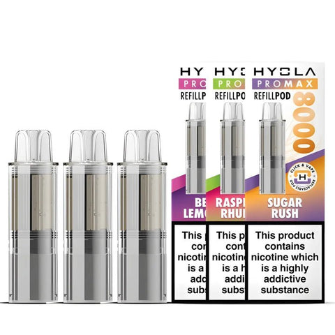 Shop Hyola Pro Max 8000 Replacement Pods - Hyola Pro Max 8000 Replacement Pods Pack of 5 Simbavapes - Vape Blaze